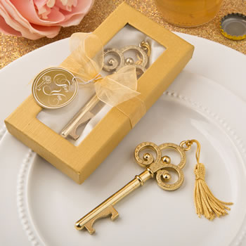Gold vintage skeleton key bottle opener from Fashioncraft&reg;