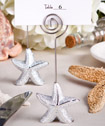 Shimmering starfish design place card holder favors