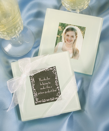 Coaster Wedding Favors - glass photo coasters