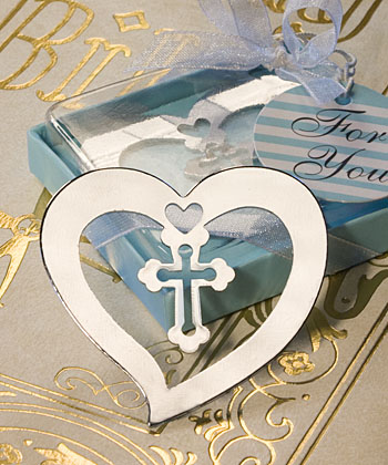 Cross Design Bookmark Favors