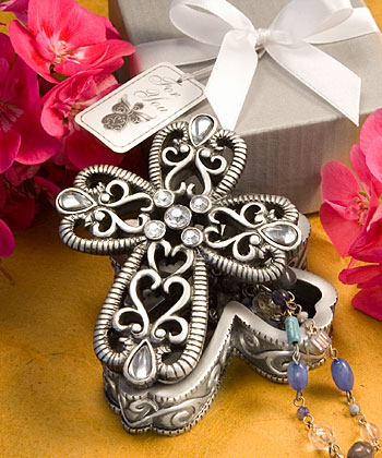 As special event keepsakes these cross design curio boxes from the Heavenly 