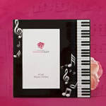 Music Design Glass Photo Frame