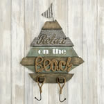 Boat Shaped wall sign - 'Relax on the Beach' From Gifts By Fashioncraft&reg;