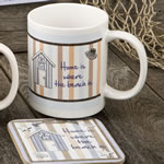 Nautical Mug & Coaster set - 2 assorted Designs from gifts by Fashioncraft&reg;
