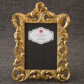 Gold Metallic baroque frame 5x7 from gifts by Fashioncraft&reg;