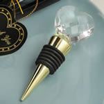 Choice Crystal Gold Bottle Stopper With Crystal Heart Design from Fashioncraft&reg;