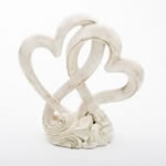 Vintage style double heart design cake topper / centerpiece