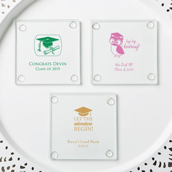 personalized stylish coasters  - graduation design