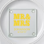 Personalized Stylish coasters from Fashioncraft&reg;- marquee design