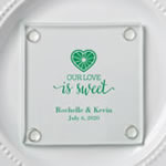 personalized stylish coasters - tropical design