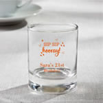 Personalized Celebration Shot Glass / Votive Favors 3.5 oz