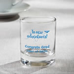 Personalized Shot glass or votive  - graduation design