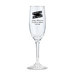 Personalized champagne glass flute