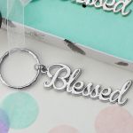 Silver blessed key chain
