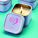 Design your own direct screen printed candle tin