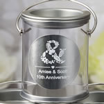 Personalized Metallics Collection Classic silver Mini Paint Can