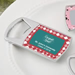 personalized epoxy dome chrome silver metal bottle opener - graduation design