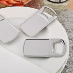 Perfectly Plain collection epoxy dome chrome metal  bottle opener
