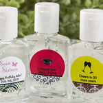 Personalized expressions hand sanitizer favors