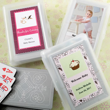 Personalized  expressions collection playing cards with a designer top
