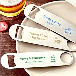 Design your own collection screen printed  7 inch stainless steel bartenders bottle opener