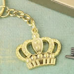 Gold metal crown design Key chain