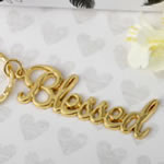 Blessed theme gold metal key chain from Fashioncraft&reg;