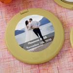 Personalized Expressions Collection Gold Compact mirror