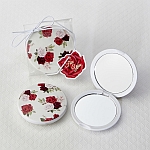 Floral Rose compact mirror