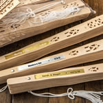 Personalized metallics collection Sandalwood fan favors