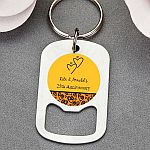 personalized expressions stainless steel small key chain bottle opener