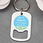 personalized expressions stainless steel small key chain bottle opener