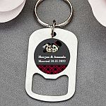 personalized expressions stainless steel small key chain bottle opener