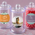 Personalized expressions collection clear acrylic apothecary jar with lid