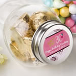 Personalized candy glass jar - birthday design