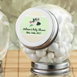 Personalized Candy Glass Jar - Tropical Design