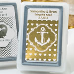 Personalized Metallics Collection playing cards favors