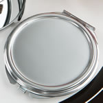 Perfectly plain collection Silver Metal Mirror
