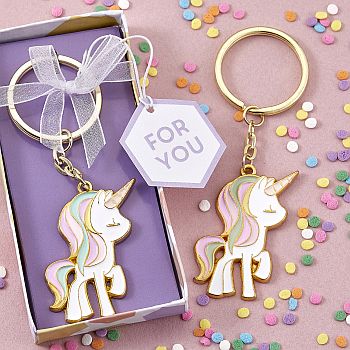 Adorable unicorn design keychain