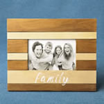 Wood two tone frame - FAMILY
