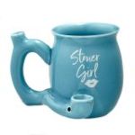Stoner girl blue with white imprint mug - roast & toast mug