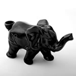 Elephant Novelty Pipe - Black Color