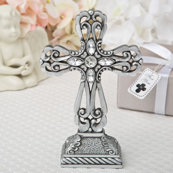 Pewter cross statue with antique accents from Fashioncraft&reg;