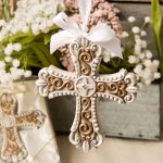 Stunning vintage design cross ornament from Fashioncraft&reg;