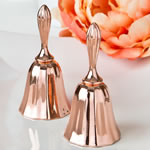 Rose gold metal kissing bell or wedding bell from Fashioncraft&reg;