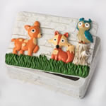 woodland animals covered box