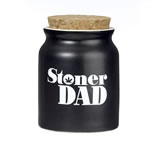stoner dad stash jar - white letters