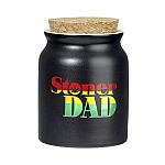 stoner dad stash jar - rasta letters