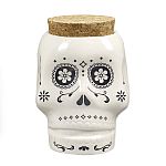 skull stash jar - white