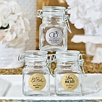 personalized metallics collection apothecary jars with hinged lid